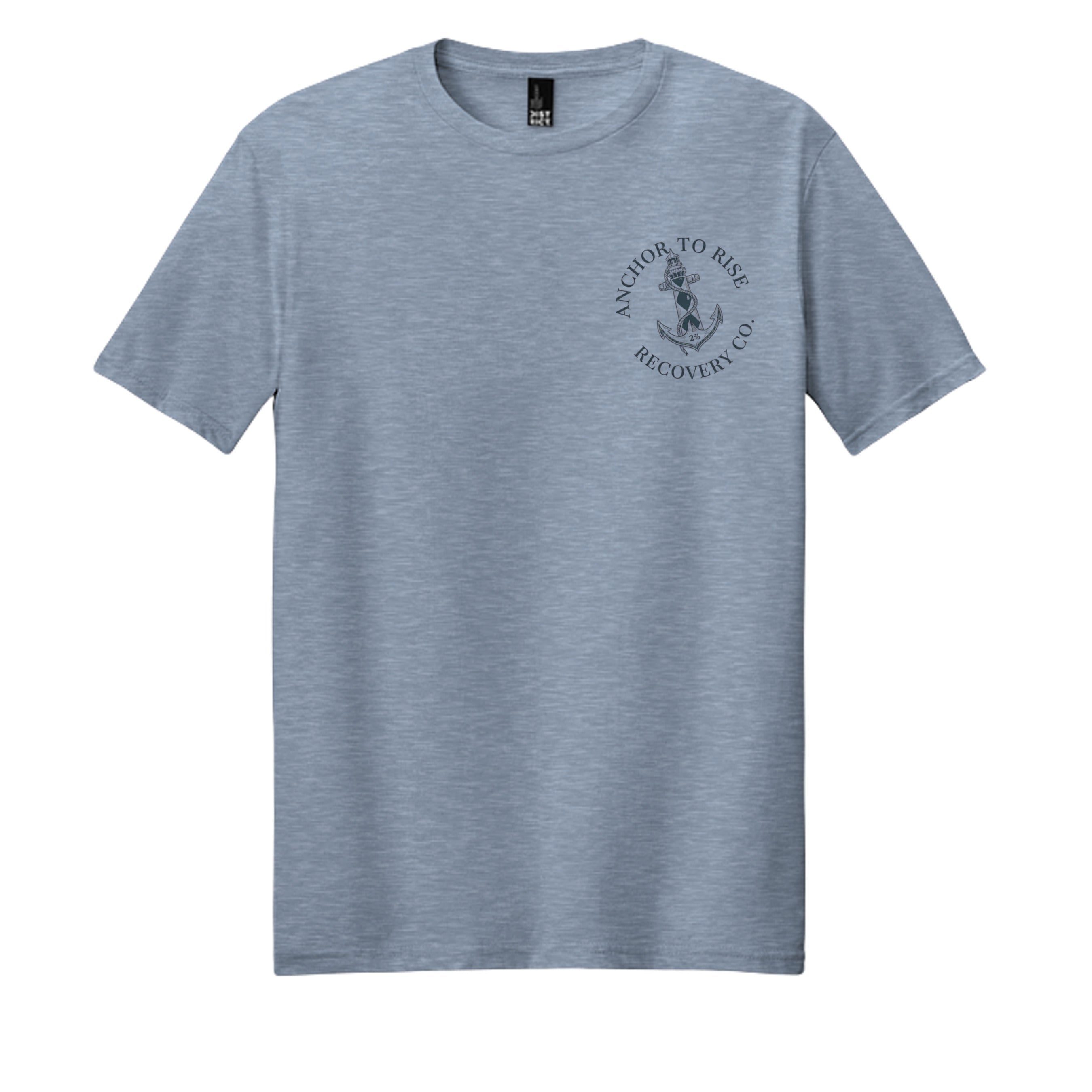 Flint Blue Heather - DM108 - FRONT
