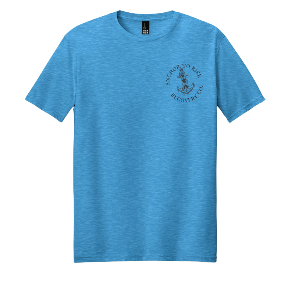 Heathered Bright Turquoise - DM108 - FRONT