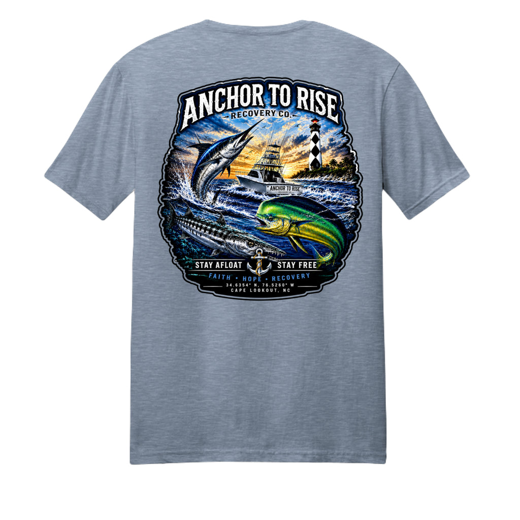 Flint Blue Heather - DM108 - BACK
